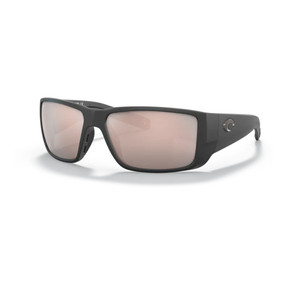 Costa Blackfin PRO Sunglasses Polarized in Matte Black with Copper Silver Mirror 580G